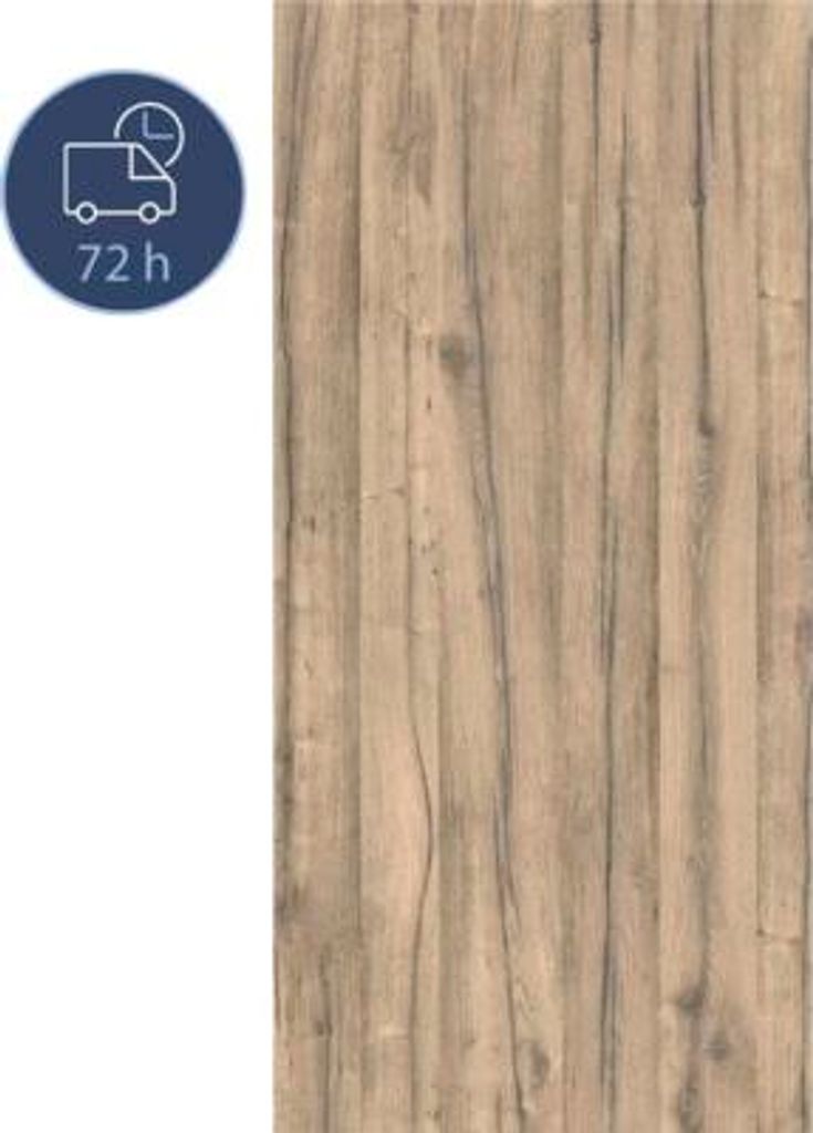 Duschrückwand BREUER Express Q72 Holzoptik Eiche 210 x 100 cm 1413532000202