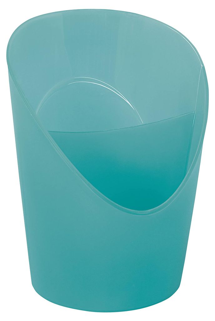 Stiftehalter mit zwei separaten Fächern, Schreibtischaufbewahrung für Schrein, für Zuhause/Büro, zur Schreibtischorganisation, blau