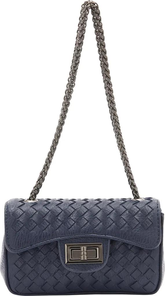 Borsa a tracolla FELIPA Navy - Pelle Genuina e Design Italiano Elegante