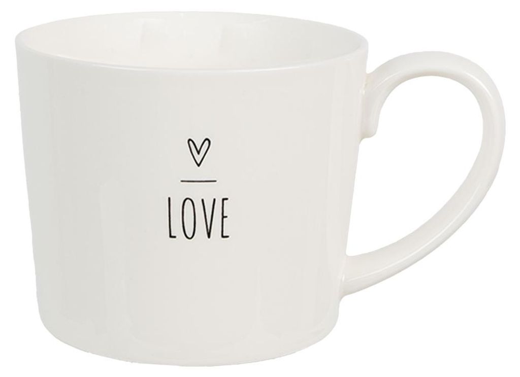 Tazza Clayre & Eef 275 ml Cuore in Vetroceramica bianca Immagine del prodotto 