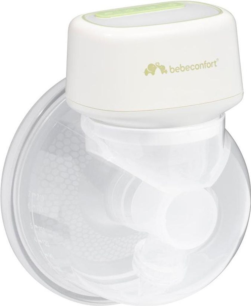 Bebeconfort diskrete, tragbare Milchpumpe, freihändige Milchpumpe elektrisch, leises Abpumpen (51db), 3 Pumpmodi, 15 Saugstufen,210 ml großer Beh...
