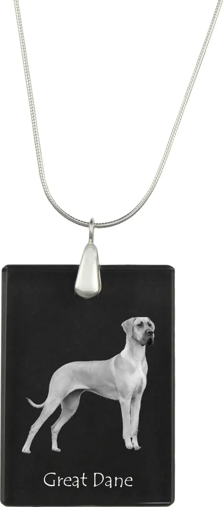 Gioiello Alano Tedesco Art-Dog | Ciondolo in Cristallo e Argento Foto