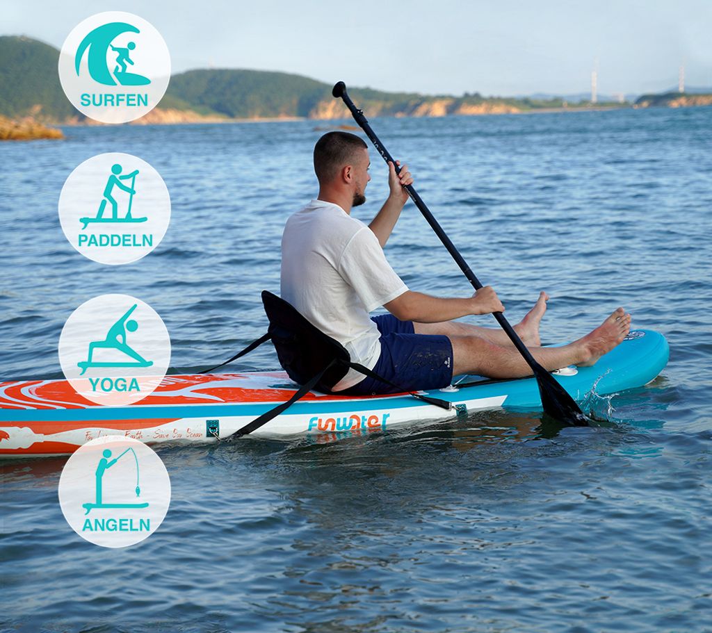 FunWater - Nafukovací prkno na pádlování, pádlo, SUP prkno, Obrázek produktu 5