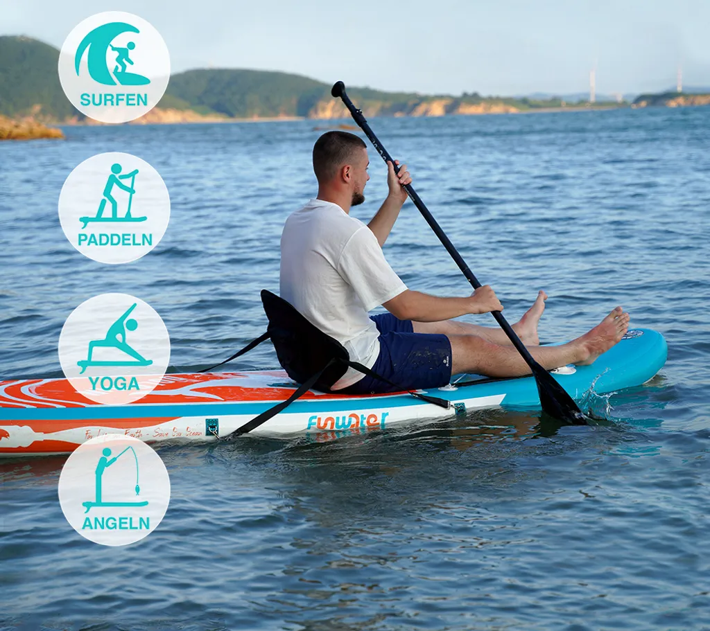 Paddle SUP Stable 320cm Ocean Eco FunWater avec Pack Accessoires