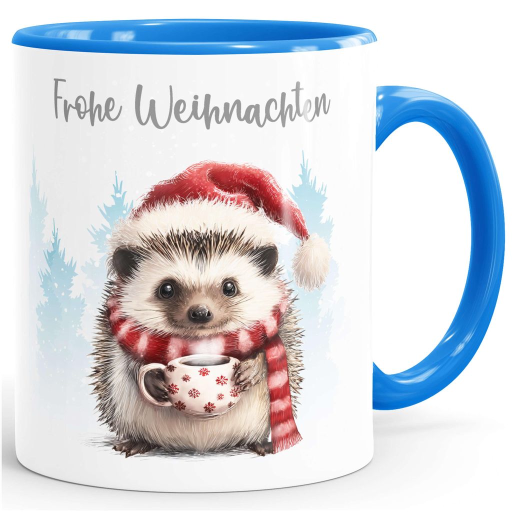 Tasse {styleVariationName} Frohe Weihnachten Design Geschenkidee Weihnachtstasse mit Tieren Illustration SpecialMe