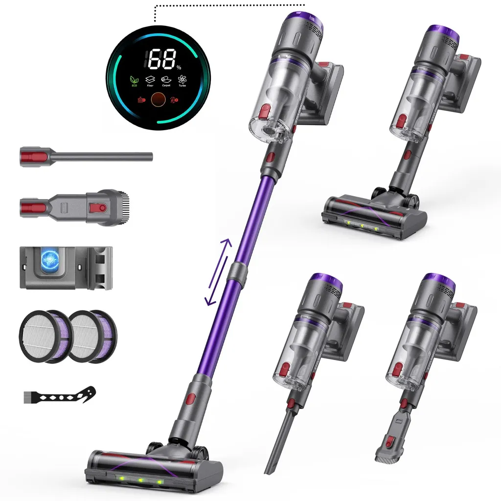 Aspirapolvere Design Touchscreen 600W - Eleganza e Pulizia Profonda