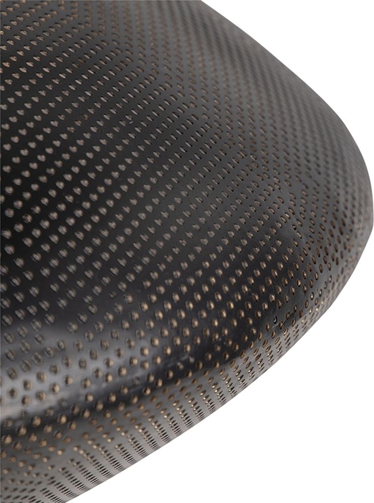 QAZQA - Orientalisch Design Hängelampe I Pendellampe I Pendelleuchte schwarz mit Gold I Messing 60 cm - Radiance I Wohnzimmer I Schlafzimmer - Sta...