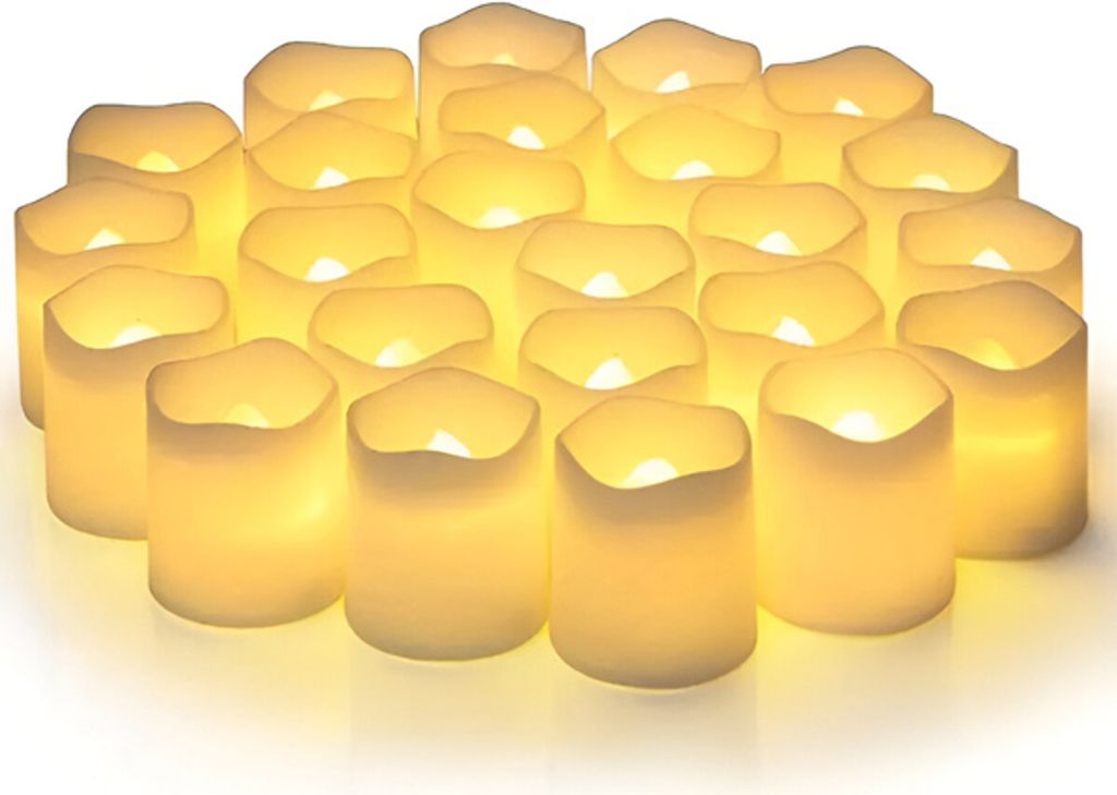 lot de 4 bougies LED sans flamme avec effet de Image du produit 
