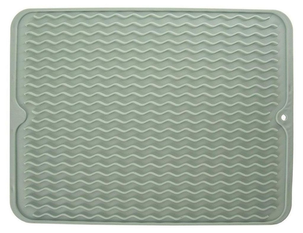 Tappetino asciugapiatti verde menta per stoviglie con Immagine del prodotto 
