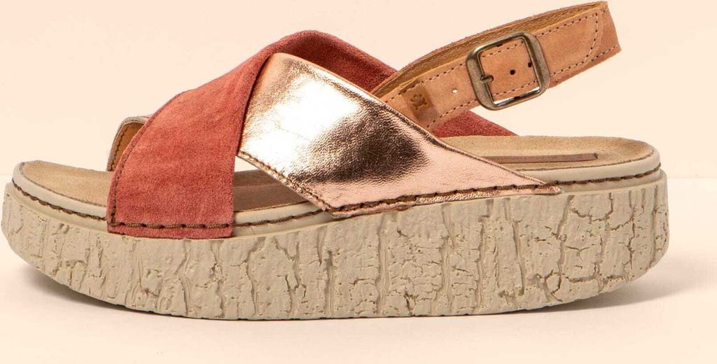 El Naturalista Sandalen Damen N5972 MULTI LEATHER METALIZADO ROSA / SHINRIN Farbe Pink