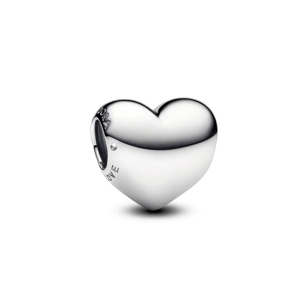 Mini Charm Argent 793439C00 Pandora Be Love avec cœur gravé délicat