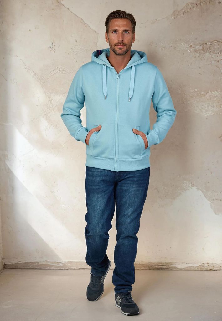 salzhaut Herren Sweatjacke BREKER 4XL Maritime Kapuzenjacke Regular Fit – Kuscheliger Zip-Hoodie aus weichem Baumwoll-Mix – Designed in Hamburg