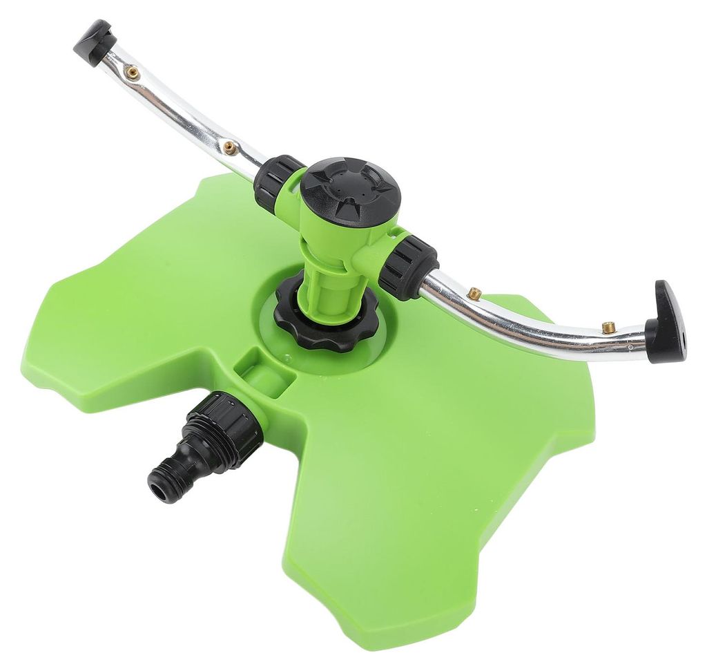 Lawn Sprinkler Garden Sprinkler Automatic 2 Arm Rotating Irrigation Grass Water Sprinkler System Imitation Raindrop for Yard