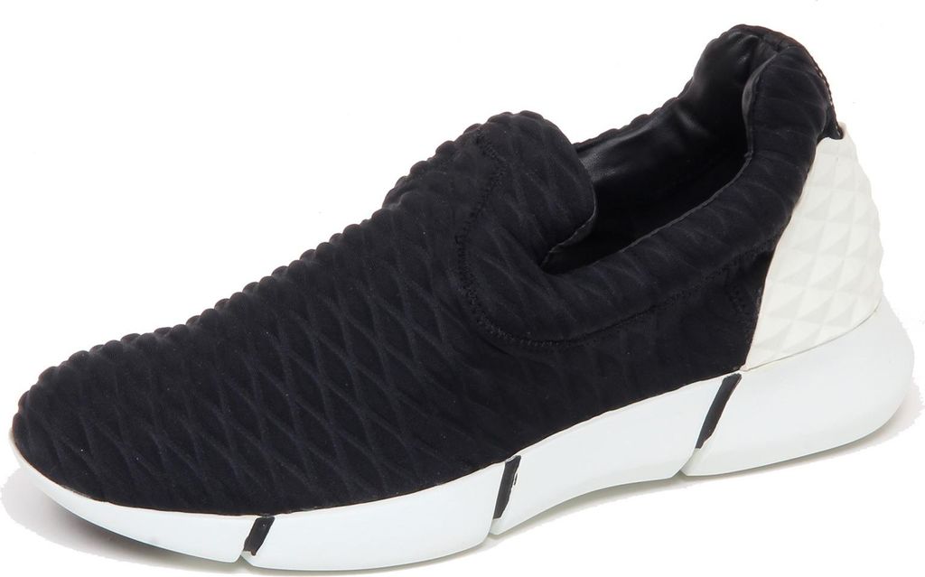 F4242 sneaker uomo tissue/rubber ELENA IACHI YORI scarpe black slip on shoe man