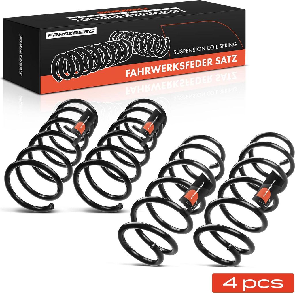 Frankberg 4x Fahrwerksfeder Vorne Hinten für Volvo S60 II 134 D4 2010-2015
