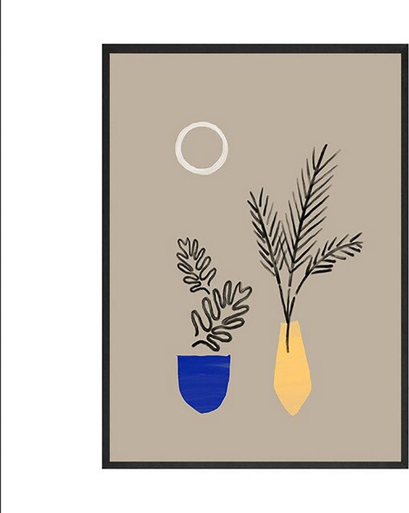 TPFLiving Kunstdruck LW-1718 (OHNE RAHMEN) Poster - Leinwand - Wandbild - Hochauflösender Giclée-Druck, langlebig und hochwertig - Abstraktes Mä...