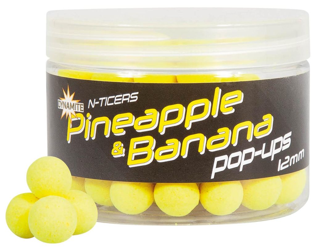 Dynamite Baits N-Ticers Pop Ups Pineapple & Banana 12mm