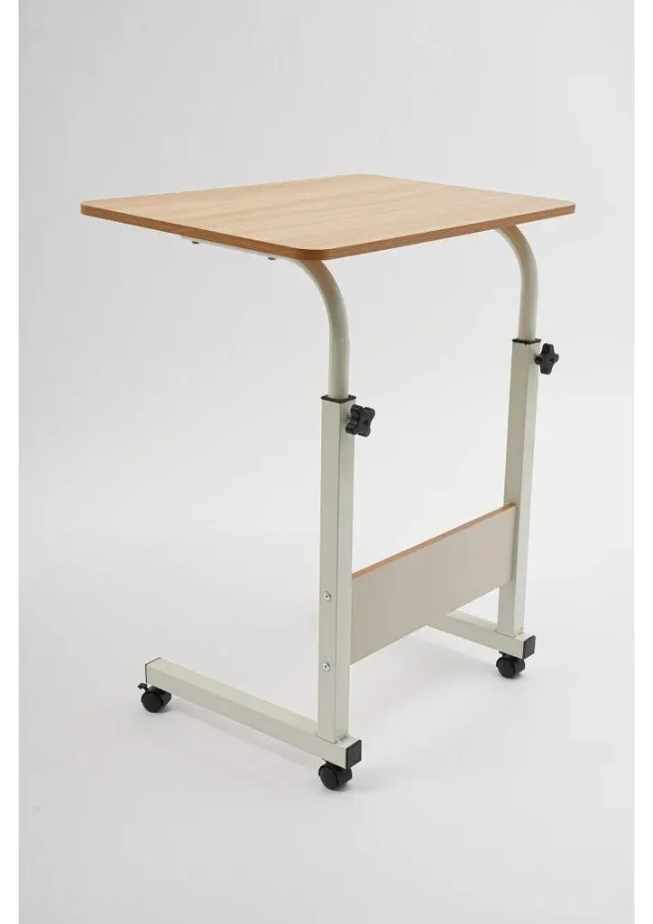 Bureau mobile pour ordinateur portable réglable en hauteur coloris kaki