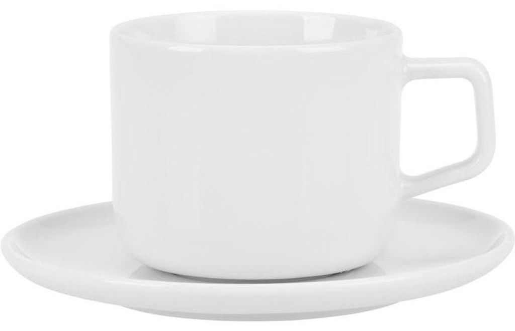 6x Tasse, Serie Ankara, weiß, 250 ml, 6 Stück