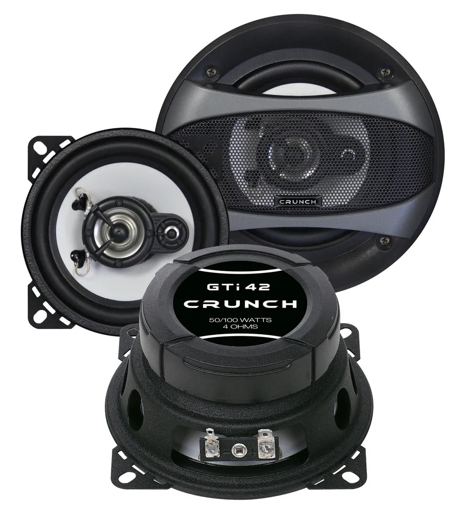 Remplacez vos haut-parleurs usés par le kit Crunch GTI-42 10 cm 100W