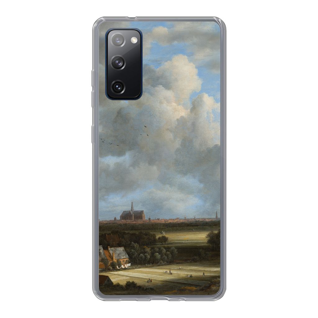 MuchoWow Handyhülle Schutzhülle Hülle für Samsung Galaxy S20 FE Ansicht von Haarlem mit Tribüne - Gemälde von Jacob van Ruisdael Silikon So...