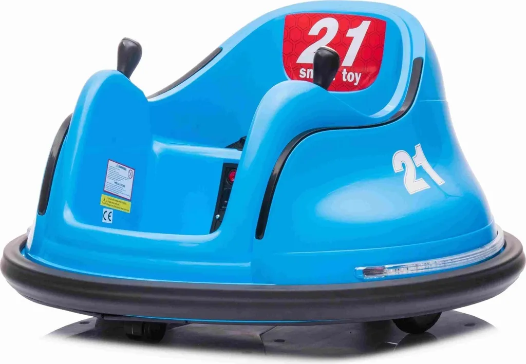 Voiture électrique 12V enfant RIRIDRIVE : bumper car bleu avec LED