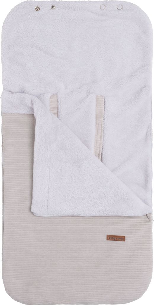 Baby's Only Fußsack Autositz 0+ Sense - Kieselgrau - 86x38 cm