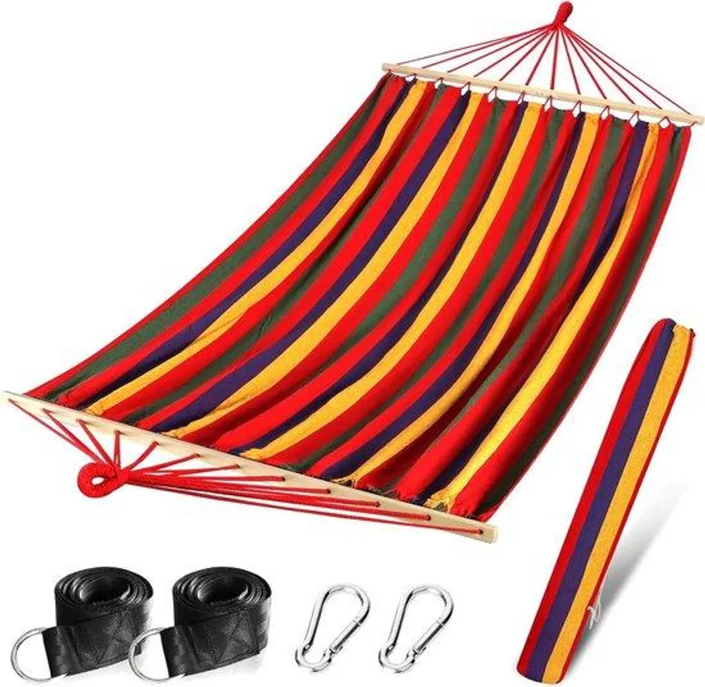 Hamac de jardin pour 2 personnes idéal pour le camping et la détente