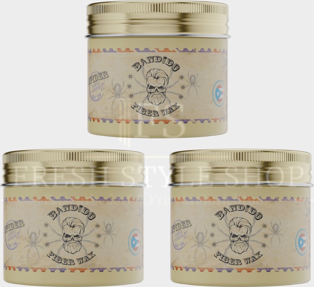 3x Bandido Haarwachs Hair Wax 125ml - Neues Design - Neue Produktbild 