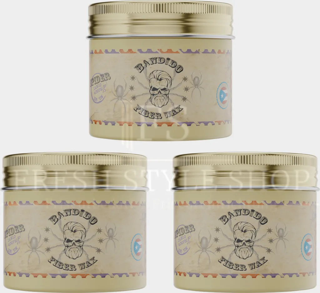 Pack 3x Bandido Hair Wax 125ml Nouvelle Formule Fiber Spider Wax Coiffant