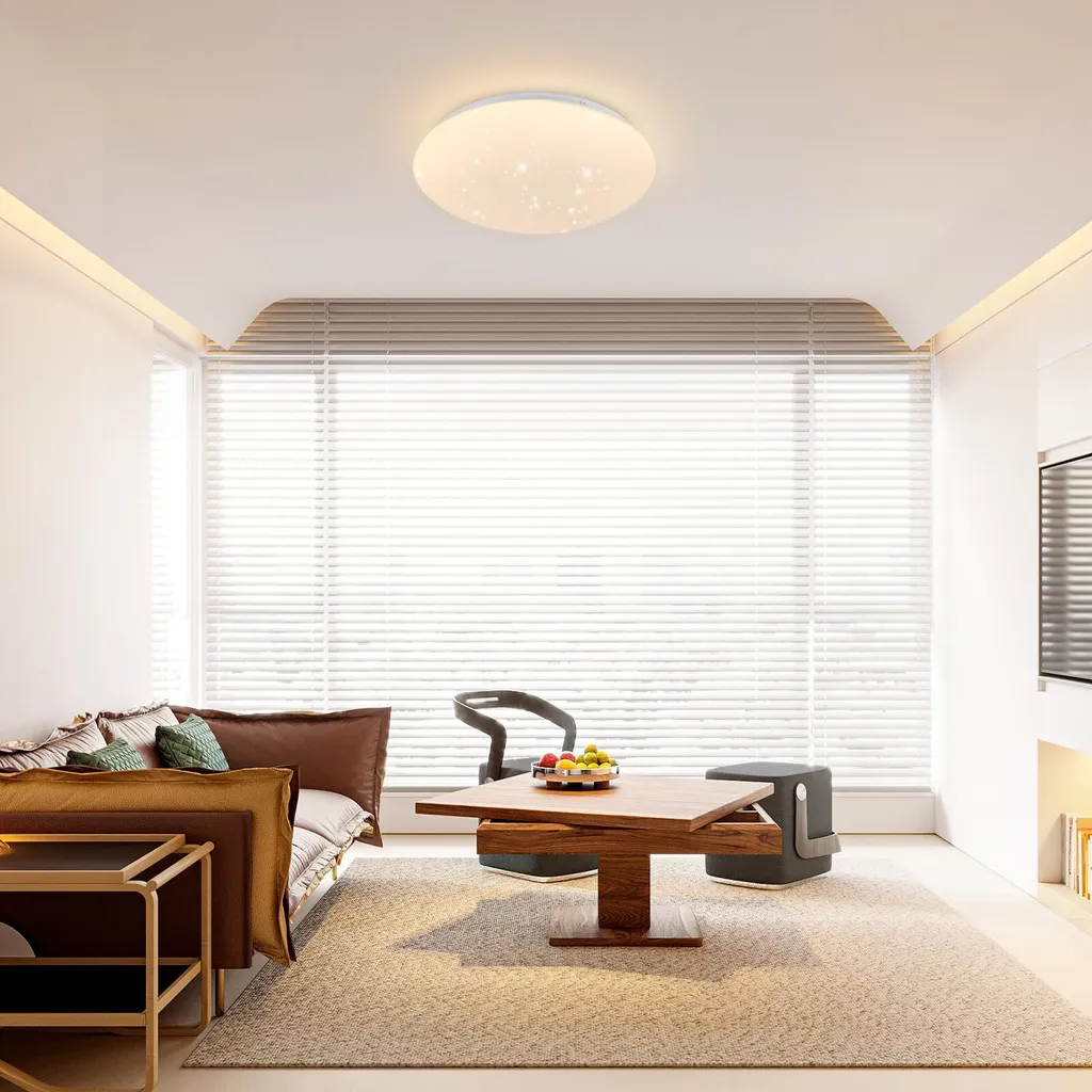 ZMH lampada a soffitto LED camera da letto Ø25cm corridoio lampada soffitto 12W cucina lampada cielo stellato bianco caldo 3000K illuminazione soffitto rotondo per corridoio camera dei bambini sala da pranzo - 4