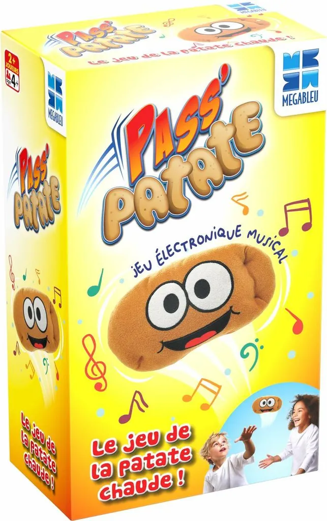 Jeu d'ambiance musical Pass Patate Megableu pour enfants et adultes