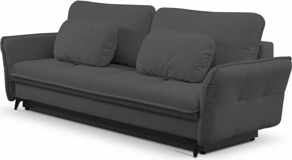 Bequemes LARGO-Sofa (Dark Grey - Mono 247)