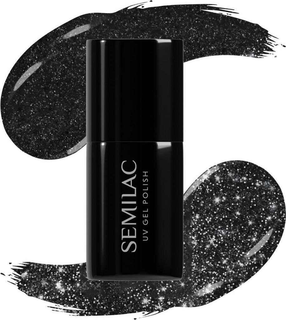 SEMILAC Nagellack 394 Funkelndes Mitternachtsblau