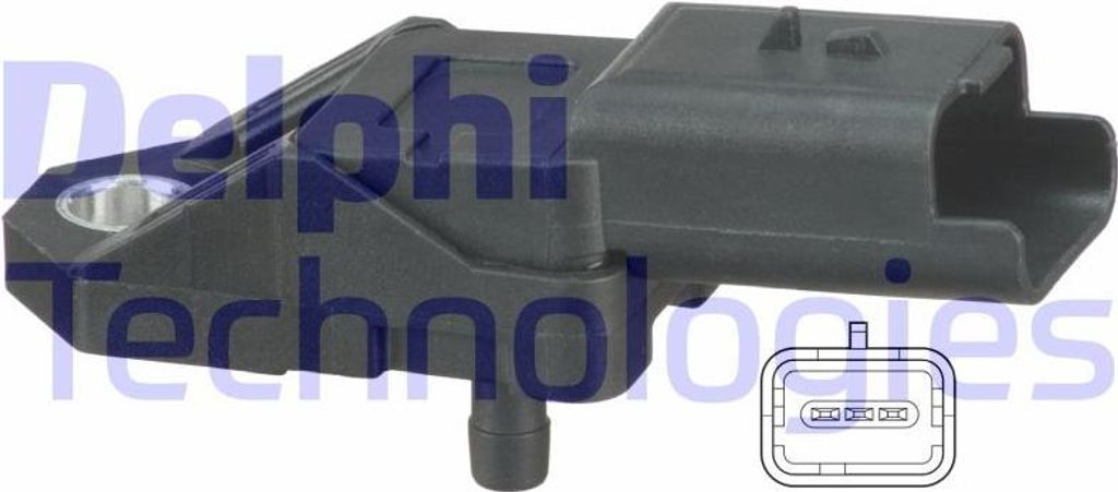 DELPHI PS10180 Saugrohrdrucksensor OE 1920LH kompatibel mit C-Crosser, C3, C5, C6, C8, Ulysse, B-Max, Fiesta, Tourneo, Transit, Phedra, 2008, 206, ...
