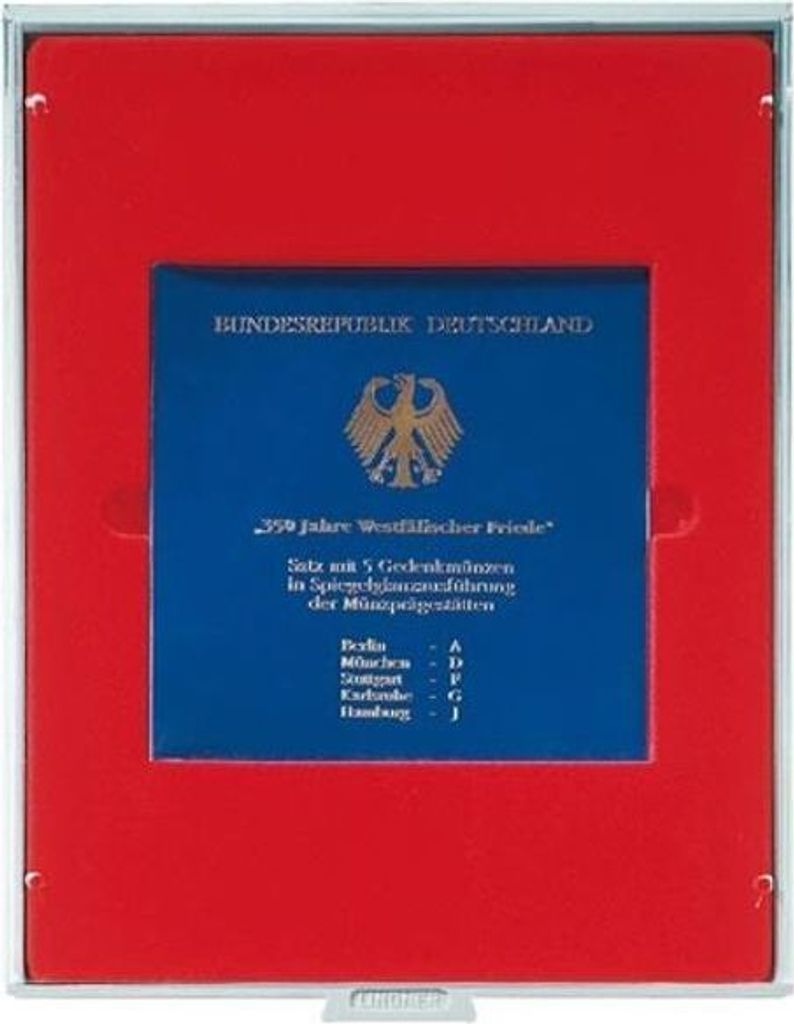 Lindner 2211E Velourseinlage rot 2211E (Ø 150 mm)