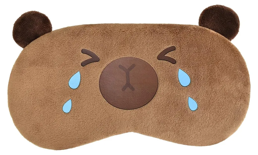 Masque de sommeil voyage Capybara, accessoire de nuit pour avion/train
