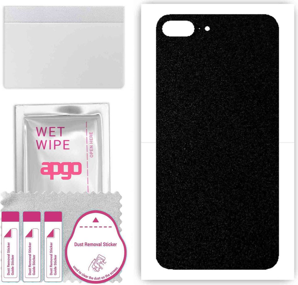 apgo Rückseite Schutzfolie, Skin, kompatibel mit Apple iPhone 7 Plus, Hinten Displayschutzfolie aus Vinylfolie, kratzfest, einfache Montage - Matt...