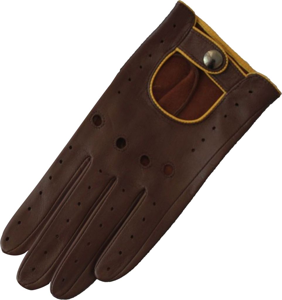 Eastern Counties Leather Damen Fahrer Handschuhe EL214 (XL) (Braun/Ocker)
