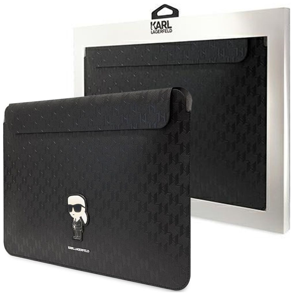 Karl Lagerfeld Sleeve KLCS14SAKHPKK 14" schwarz Saffiano Produktbild 