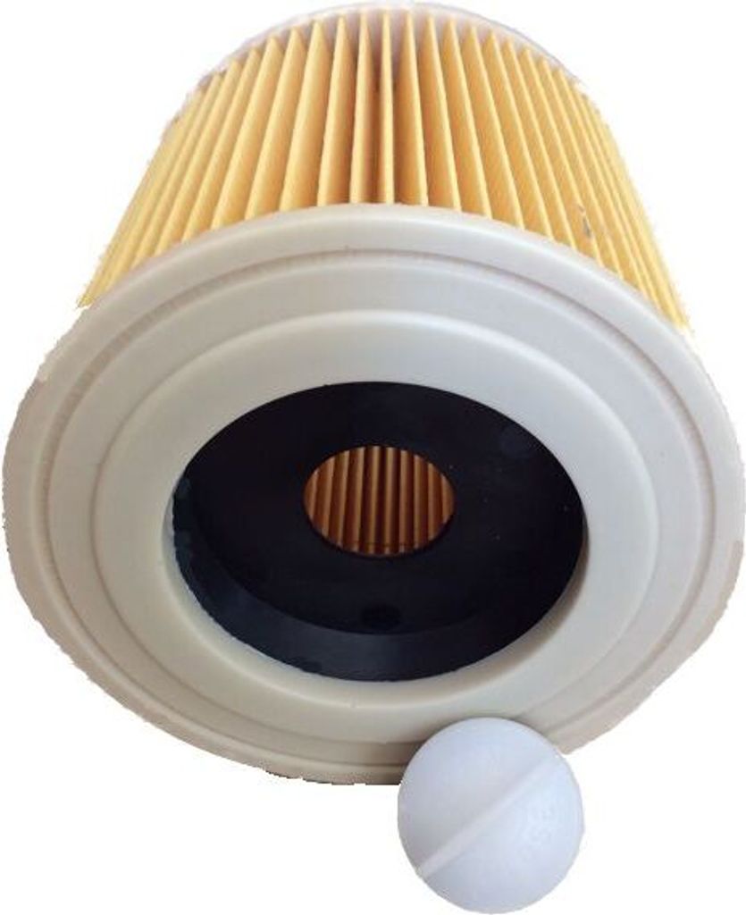 daniplus Filter, Patronenfilter inkl. Verschlussschraube passend für Kärcher 6.414-552.0, A1000, A2199, WD2.000, WD2.999, A2200