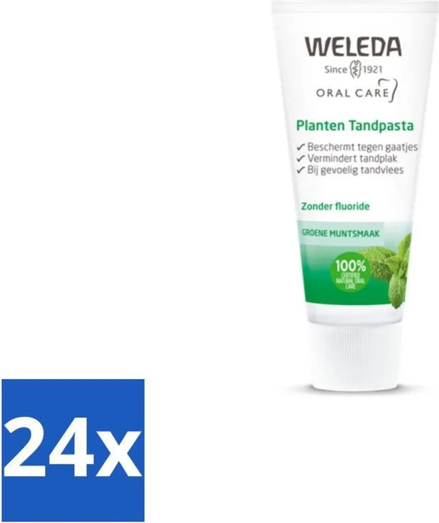 Ingrosso Weleda Dentifricio Vegetale 75ml | Pack 24 Unità Risparmio