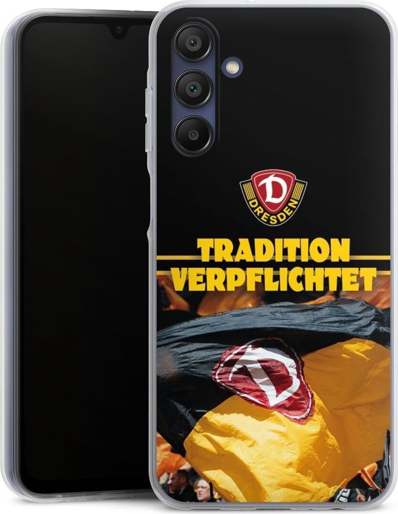 DeinDesign Handyhülle für Samsung Galaxy A15 5G Silikon Hülle Case Smartphone Schutzhülle Fanartikel SG Dynamo Dresden SGD