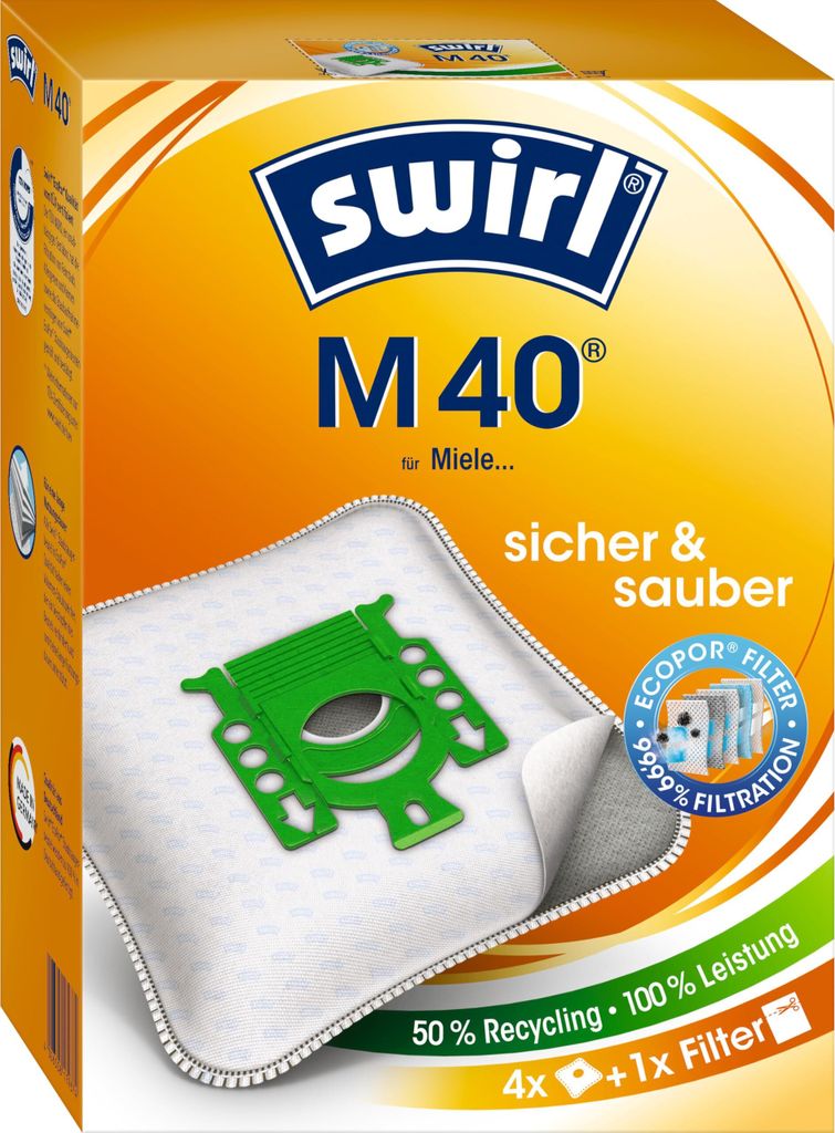 worek do odkurzacza wirnikowego M 40 z filtrem MicroporPlus Zdjęcie produktu 12