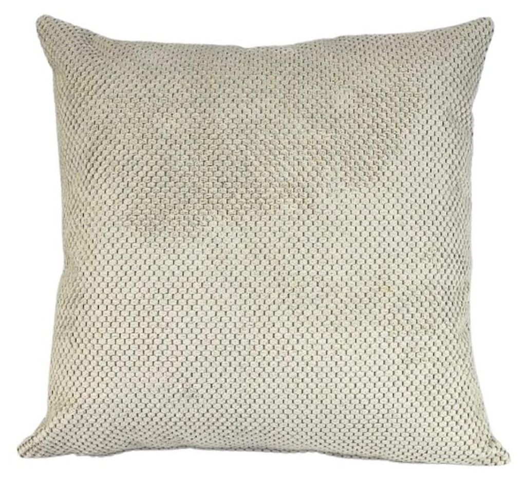 50 x 50 cm Dekokissen „Zefir dot“ Hellbeige Samt Produktbild 