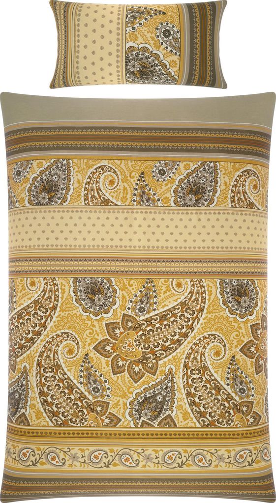 Erwin Müller Bettwäsche beige 1x 155x220 cm + 1x 40x80 cm