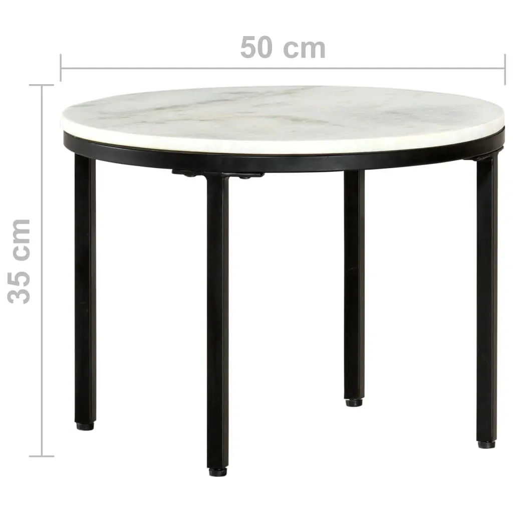 Table basse marbre Ø50 cm robuste et stable - Adieu les meubles fragiles - 3