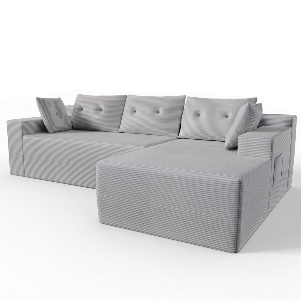 GLP Modulares Ecksofa 256 cm aus Cord, 4-Sitzer mit Produktbild 