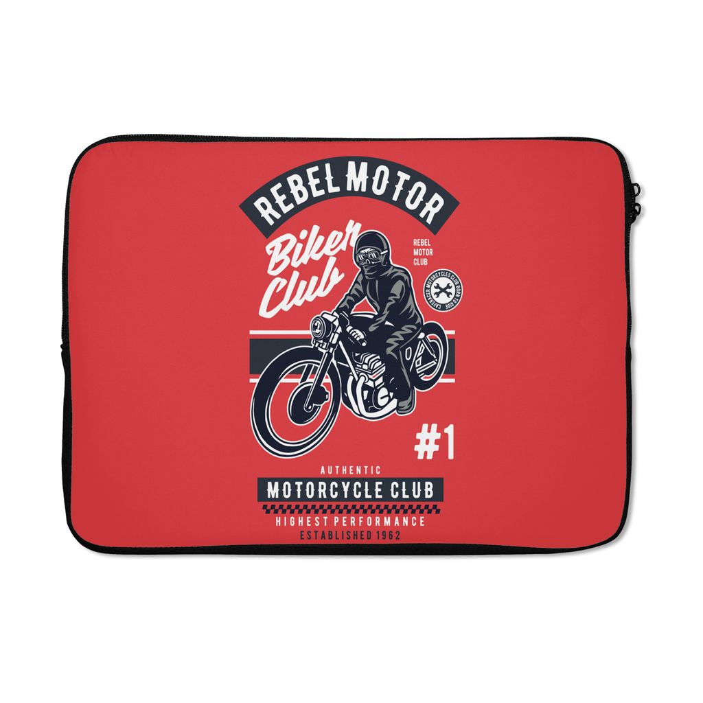 MuchoWow Laptop Hülle 13 Zoll Motorrad - Mann - Retro - Zitat Laptoptasche - Laptophülle - Sleeve - Rundumschutz