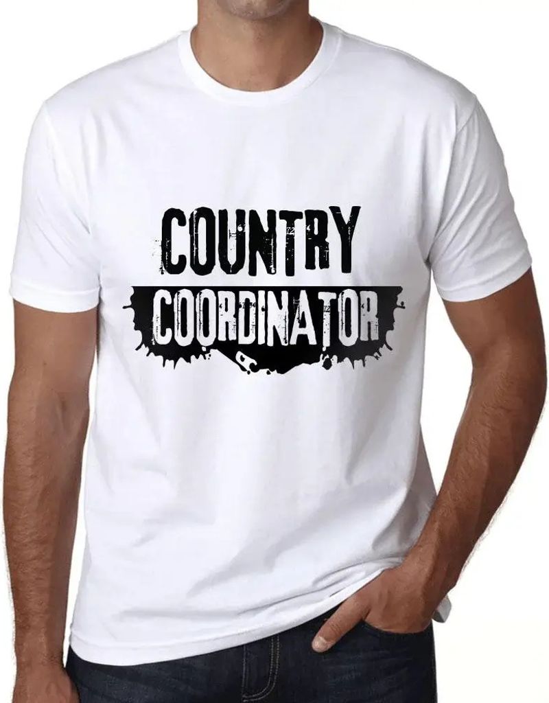 Herren Grafik T-Shirt Landeskoordinator – Country Coordinator – Öko-Verantwortlich Vintage Jahrgang Kurzarm Lustige Druck Geburtstag Geschenk ...
